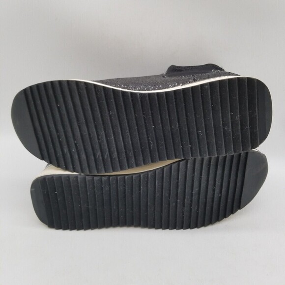 Kenneth Cole Reaction Womens Cameron Jogger Black Sequin Chelsea Boots 5.5 - Picture 6 of 8